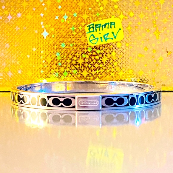 Coach Jewelry - Coach black and silver bracelet